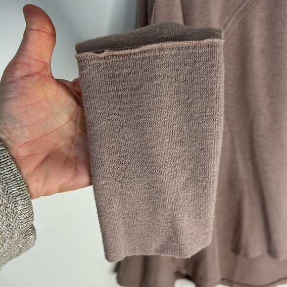 FREE PEOPLE WE THE FREE Cozy Time Funnel Neck Top Chocolate Size Small - Picture 6 of 16